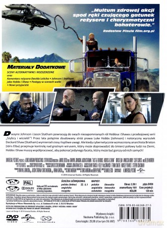 Szybcy i wściekli: Hobbs i Shaw (booklet) [DVD]