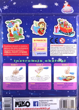Piaskowe obrazki świąteczne pakiet nr 4