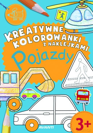 Pojazdy kreatywne. Kolorowanki z naklejkami - Agnieszka Kamińska [KSIĄŻKA]