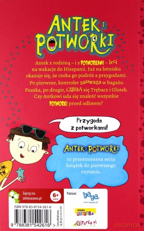 Potworki w samolocie. Antek i potworki - Zanna Davidson [KSIĄŻKA]