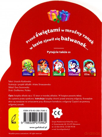 Przyjaciel bałwanek. Wykrojnik - Urszula Kozłowska [KSIĄŻKA]