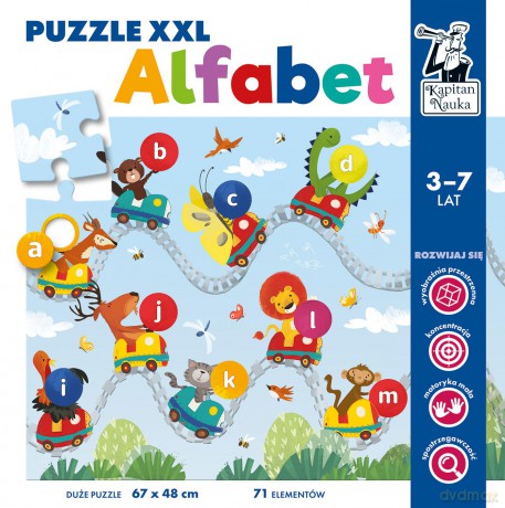 Puzzle XXL. Alfabet Kapitan Nauka [GRA]