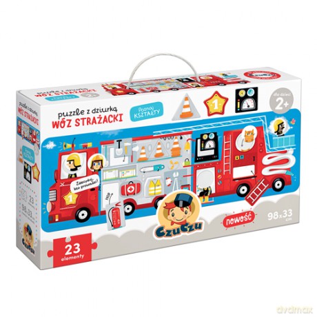 Puzzle z dziurką Wóz strażacki