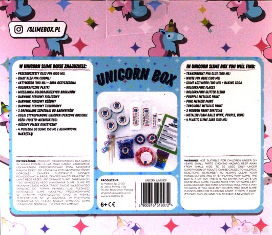Slime box unicorn