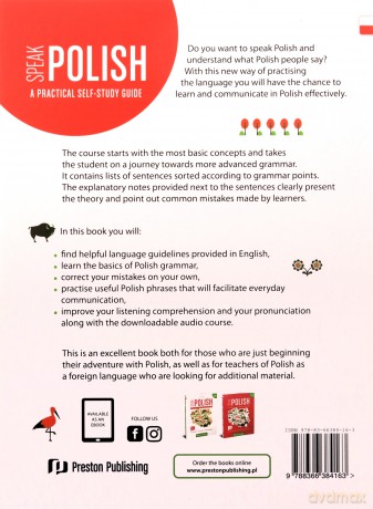 Speak polish. A practical self study guide part 1 levels A1-A2 - Justyna Bednarek [KSIĄŻKA]