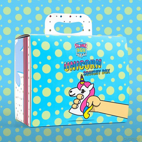 Squishy box unicorn