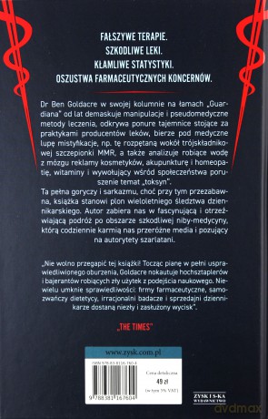 Szkodliwa medycyna - Ben Goldacre [KSIĄŻKA]