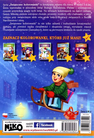 Świąteczne kolorowanki Mikołaj i dzieci - Artur Rajch [KSIĄŻKA]