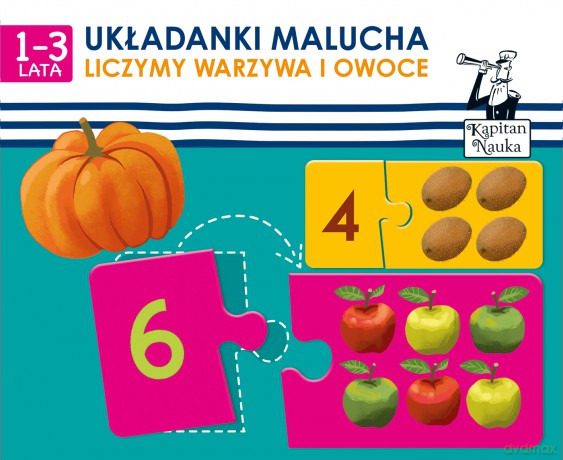 Układanki malucha. Liczymy warzywa i owoce. Kapitan Nauka [GRA]