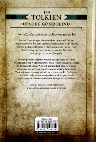 Upadek Gondolinu - J.R.R Tolkien [KSIĄŻKA]