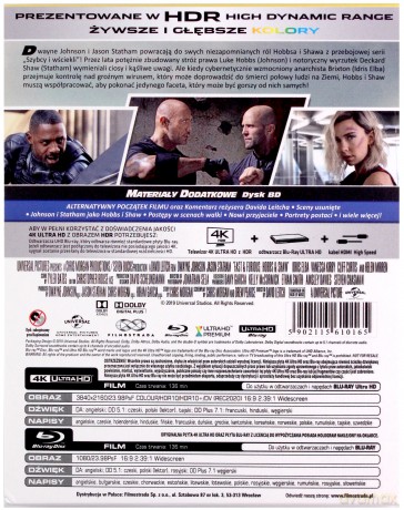 Szybcy i wściekli: Hobbs i Shaw (steelbook) [Blu-Ray 4K]+[Blu-Ray]