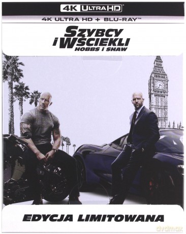 Szybcy i wściekli: Hobbs i Shaw (steelbook) [Blu-Ray 4K]+[Blu-Ray]