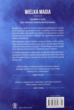 Wielka magia - Elizabeth Gilbert [KSIĄŻKA]