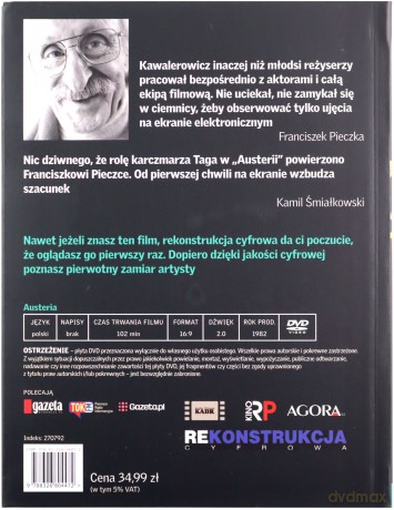 Austeria - Mistrzowie Polskiego Kina (Tom 4) (Franciszek Pieczka) (booklet) [DVD]