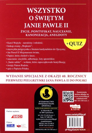 Wszystko o świętym Janie Pawle II - Wacław Stefan Borek [KSIĄŻKA]