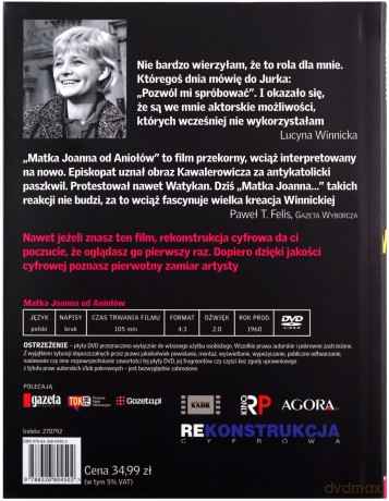 Matka Joanna od Aniołów - Mistrzowie Polskiego Kina (Tom 7) (Lucyna Winnicka) (booklet) [DVD]