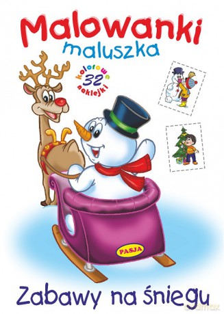 Zabawy na śniegu. Malowanki maluszka - Ernest Błędowski [KSIĄŻKA]