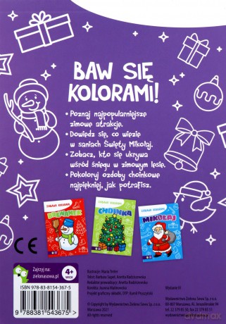 Zima. Zabawa kolorami - Barbara Supeł, Anetta Radziszewska [KSIĄŻKA]