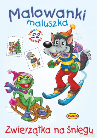 Zwierzątka na śniegu. Malowanki maluszka - Ernest Błędowski [KSIĄŻKA]