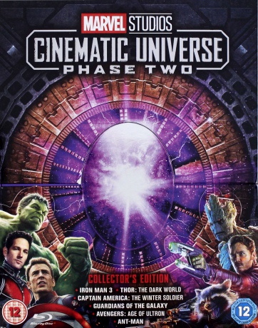 Marvel Cinematic Universe Phase 2 (Iron Man 3 / Thor: Mroczny świat / Kapitan Ameryka: Zimowy żołnierz / Strażnicy Galaktyki / Avengers: Czas Ultrona / Ant-Man) [Blu-Ray]