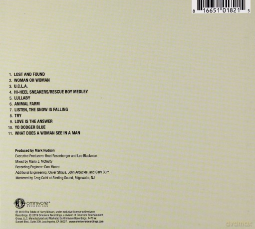 Harry Nilsson: Losst And Founnd [CD]