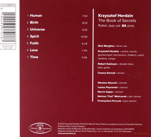 Krzysztof Herdzin: The Book Of Secrets (Polish Jazz Vol. 84) [CD]
