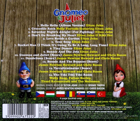 Gnomeo & Juliet soundtrack (Gnomeo i Julia) (EE Version) [CD]