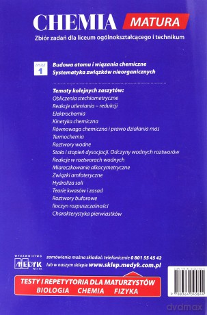 Chemia Zbiór zadań Zeszyt 1 - Michał Fau [KSIĄŻKA]