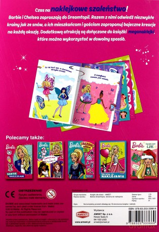Barbie Dreamtopia. Ubrania do naklejania [KSIĄŻKA]