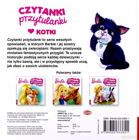 Barbie. Czytanki przytulanki. Kotki [KSIĄŻKA]