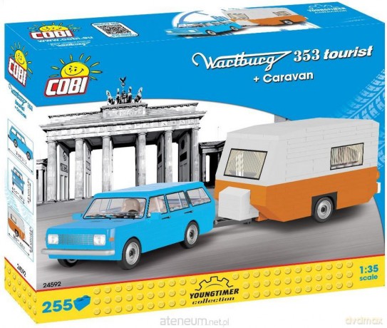 Cars Wartburg 353 Tourist + Caravan [KLOCKI]
