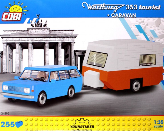 Cars Wartburg 353 Tourist + Caravan [KLOCKI]