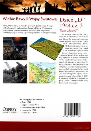 Wielkie Bitwy II Wojny Światowej 28: Dzień "D" 1944 cz.3 Plaża "Sword" [książka]+[DVD]