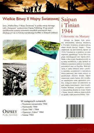 Wielkie Bitwy II Wojny Światowej 30: Saipan i Tinian 1944 Uderzenie na Mariany [KSIĄŻKA]+[DVD]