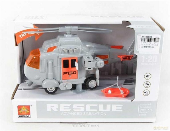 Helikopter ze światłem i dźwiękiem 22 cm