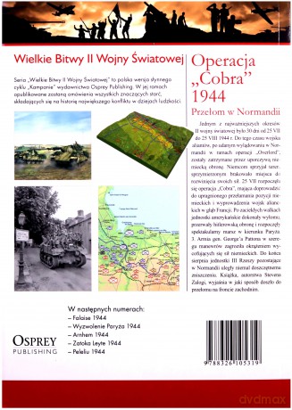 Wielkie Bitwy II Wojny Światowej 34: Operacja "Cobra" 1944 Przełom w Normandii [książka]+[DVD]