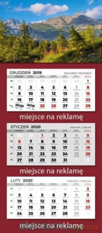 Kalendarz 2020 Trójdzielny MIX [KALENDARZ]