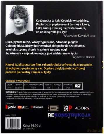 Giuseppe w Warszawie - Mistrzowie Polskiego Kina (Tom 11) (Elżbieta Czyżewska) (booklet) [DVD]