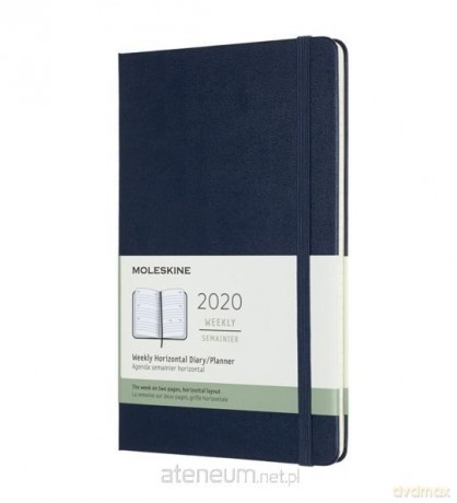 Kalendarz 2020 tygodniowy 12ML tw. Sapphire blue [KALENDARZ]