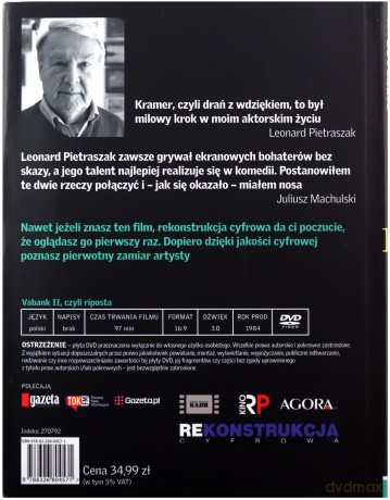 Vabank II, czyli riposta - Leonard Pietraszak (Mistrzowie Polskiego Kina) (Tom 14) (booklet) [DVD]