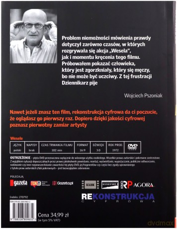 Wesele - Wojciech Pszoniak (Mistrzowie Polskiego Kina) (Tom 20) [DVD]