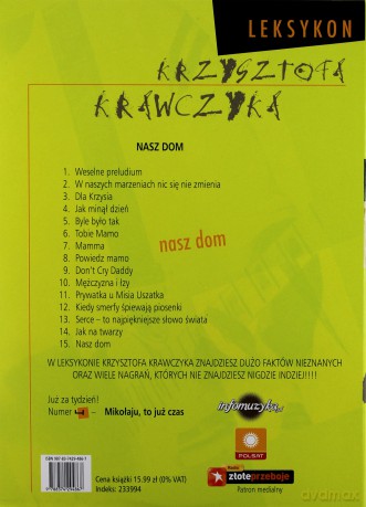 Leksykon Krzysztofa Krawczyka 03: Nasz dom [CD]+[książka]
