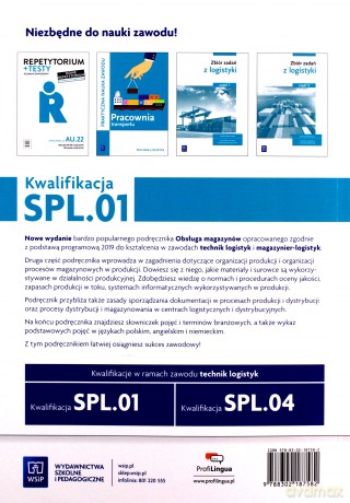 Obsługa magazynów. Kwalifkacja SPL.01. cz. 2 - Jarosław Stolarski, Joanna Śliżewska, Anna Rożej, Dorota Zadrożna [KSIĄŻKA]