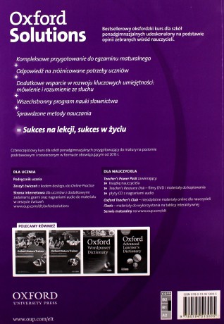 Oxford Solutions Intermediate ćwiczenie+Online - Tim Falla, Paul A. Davies, Joanna Sosnowska [KSIĄŻKA]