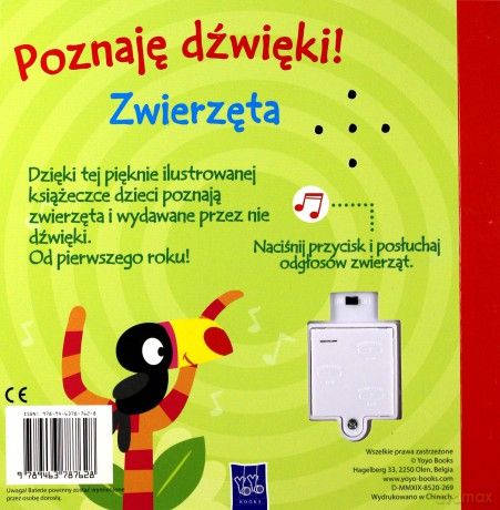 Poznaję dźwięki! Zwierzęta [KSIĄŻKA]