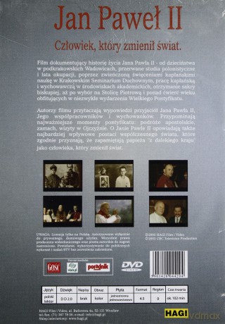 Jan Paweł II: Człowiek, który zmienił świat [DVD]