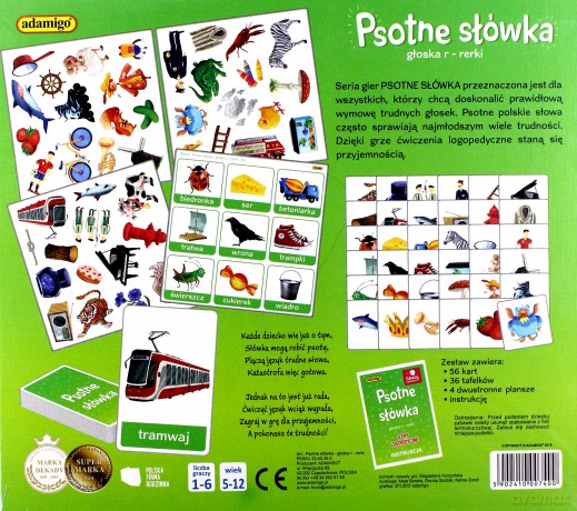 Psotne słówka - Głoska R - Rerki [GRA]