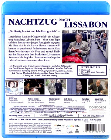 Night Train to Lisbon (Nocny pociąg do Lizbony) [Blu-Ray]