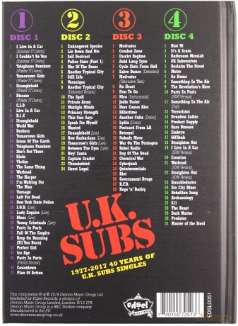 Uk Subs: 1977-2017 - 40 Years Of Uk Subs Singles [4CD]