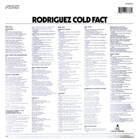 Rodriguez: Cold Fact [Winyl]